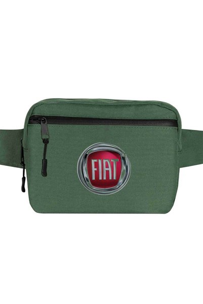 CrowsGate Geantă de talie cu logo Fiat Culoare verde