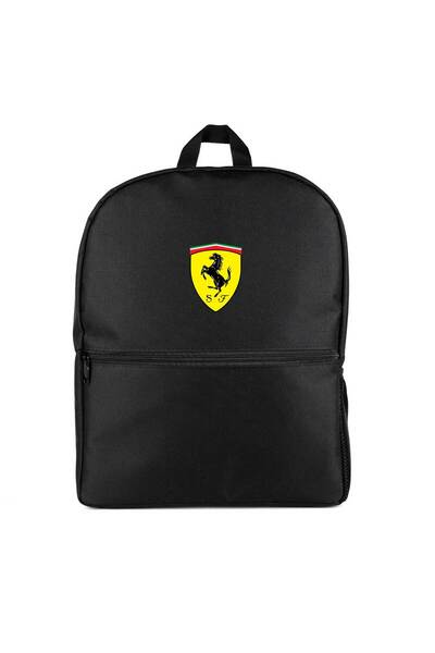CrowsGate Rucsac cu logo Ferrari Culoare neagră