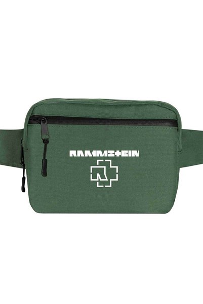 CrowsGate Rammstein Logo 2 Pojasna torbica Zelena boja