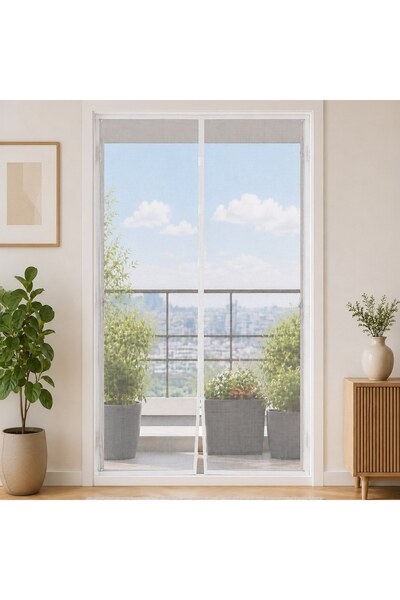 OEM Plasa Anti insecte Magnetica pentru Usa de Balcon Alba 100x220cm