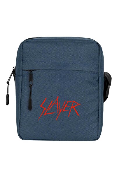 CrowsGate Geantă de umăr cu logo Slayer Culoare bleumarin