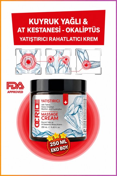 OCRIDE Kuyruk Yağlı Yatıştırıcı ve Ferahlatıcı Masaj Kremi 250 ML EKO BOY