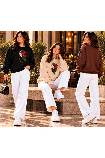HUMAN LOVE Super 3-Pack Unique Design Sweatshirt