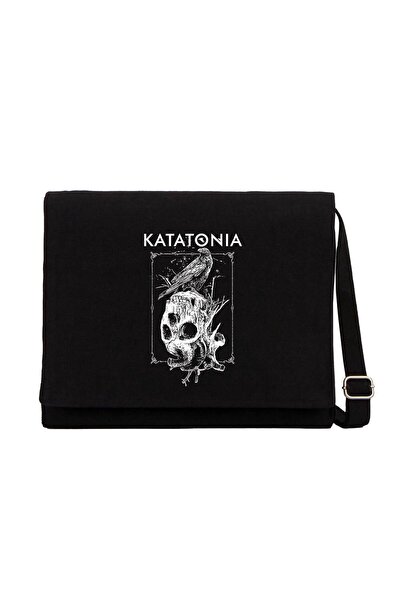 CrowsGate Geantă Messenger din pânză neagră Katatonia Crow