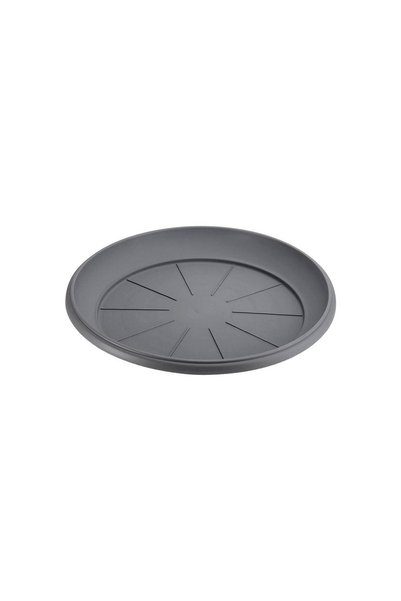 OEM Farfurie Ghiveci Flori din Plastic Antracit Ø17x2.5cm - Farfurii Ghivece ...