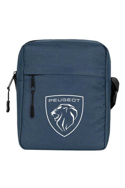 CrowsGate Geantă de umăr cu logo Peugeot Culoare bleumarin