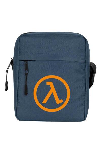 CrowsGate Geantă de umăr cu logo Half Life Culoare bleumarin