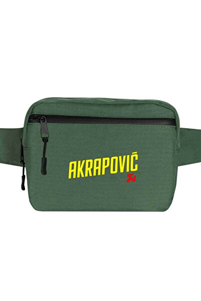 CrowsGate Akrapovic logo Pojasna torbica zelena boja