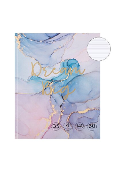 OEM Caiet Notebook B5 Lila Turcoaz Marble cu 4 Subiecte - 140F - Caiete 3/4, ...