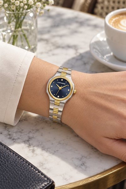 Chaperone Ch00170L Women Wrist Watch with Steel Cord