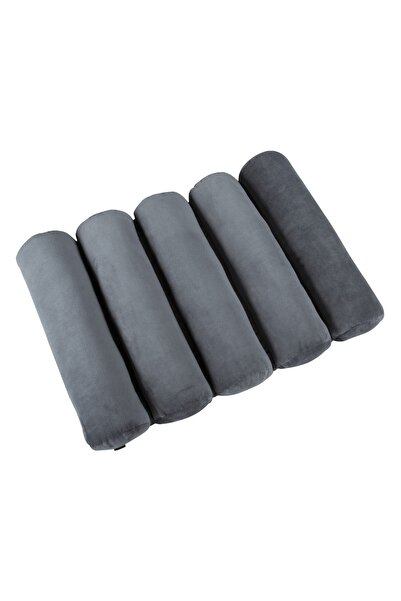 OEM Perna Gri Catifelata din Spuma pentru Suport Spate - Mijloc 3 in 1 57x38cm