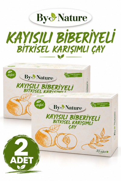 Bynature Kayısılı Biberiyeli Çay 30'lu Paket ( 2-adet )