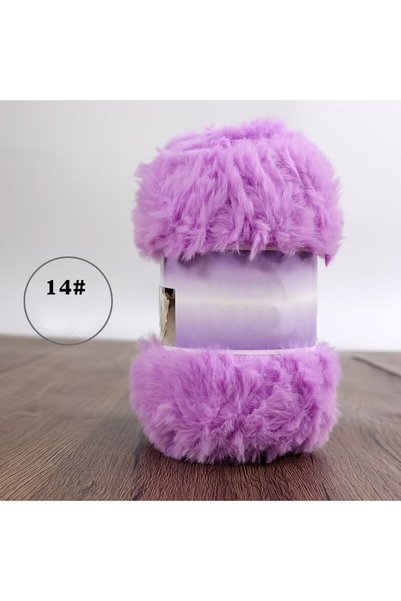 Choice 14 Light Purple 200g Imitation Fur Yarn for Knitting Handmade Slippers...