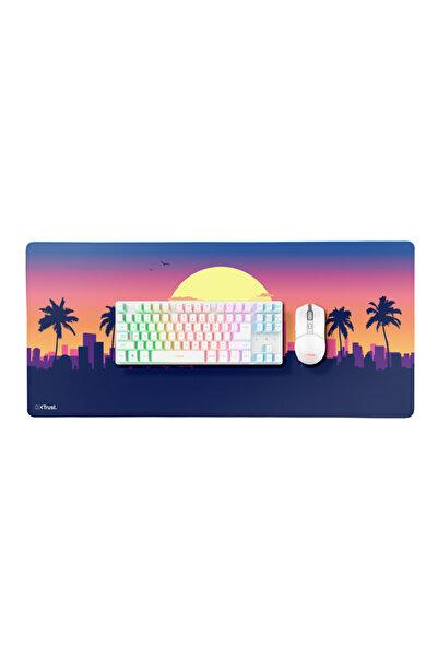 Trust Tastatura Mecanica GXT 882, RGB, Wireless, Alb