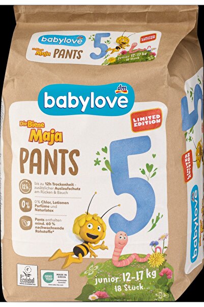 Babylove Scutece chiloțel junior numărul 5, 18 buc