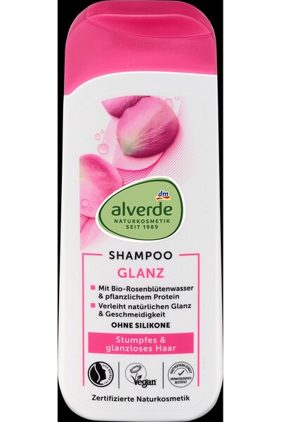 OEM Alverde NATURKOSMETIK sampon pentru stralucire, 200 ml, par normal si toa...