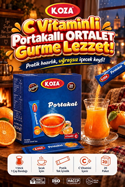 Koza Gurmelerin Seçimi C Vitaminli Portakallı Oralet Zengin Aromalı Tek İçiml...