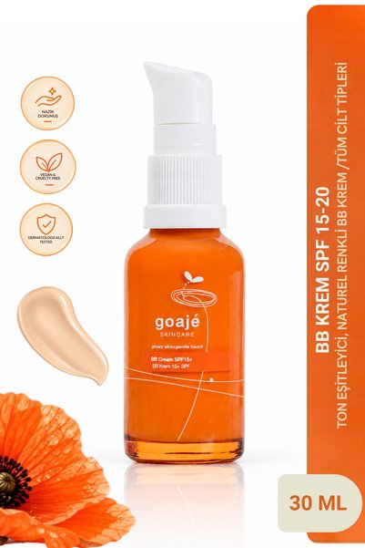 Goajé SKINCARE Goajé BB Krem 30 ml, SPF15-20, Doğal Görünüm & Cilt Tonu Eşitl...