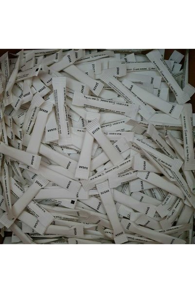 Repak Stick Şeker 3000 Adet - 9 Kg (Beyaz Paket)