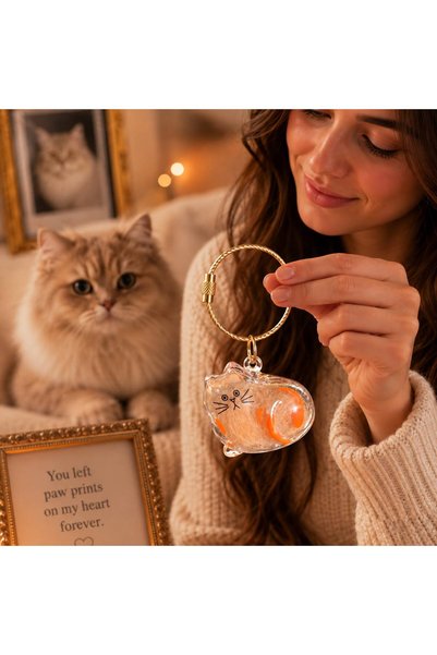 Pawellia.co Kedi ve Köpek Tüy Saklama Anahtarlığı
