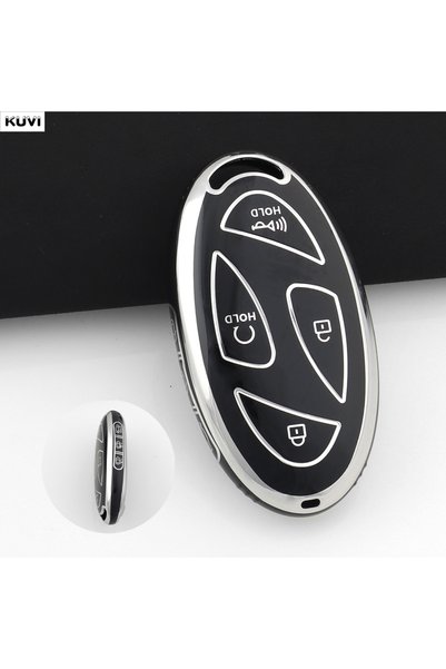 Choice8 7 BTN Black Soft TPU Car Remote Key Case Cover Shell For Hyundai IONI...