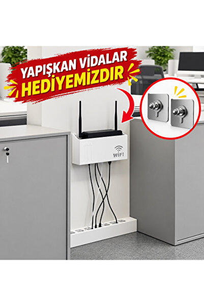 Redmina Wifi Saklama Kutusu Duvara Asıla Bilir Pleksi Modem VE Sigorta Saklam...