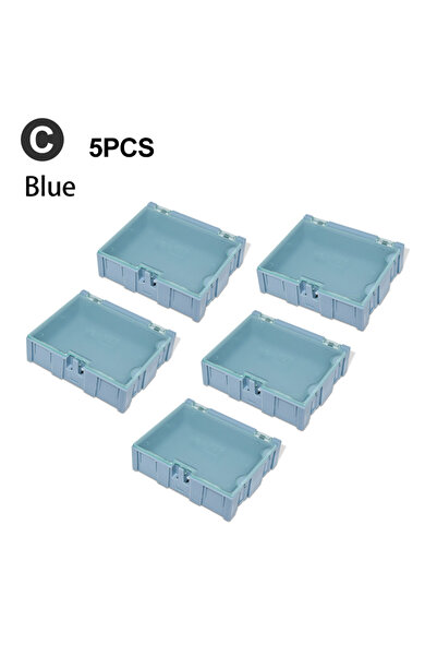 Choice5 C Blue 5PCS SMT Component Box SMD Storage Box PCB Component Organizer...