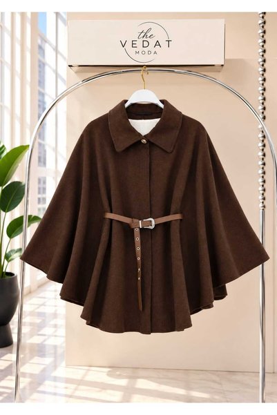 MODA VEDAT Kaşe Poncho -0300