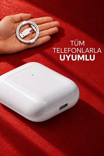 Barbanti Mobile Beyaz 2.nesil Ios Android Uyumlu Kablosuz Bluetooth Kulaklık Karışık Renk Kılıf Hediyeli Plus