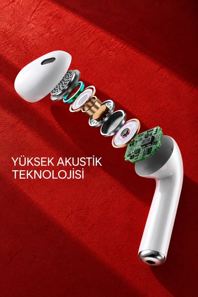 Deseja Beyaz 2.nesil Ios Android Uyumlu Kablosuz Bluetooth Kulaklık Kılıf Hediyeli Air2 Kulakiçi