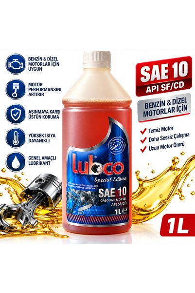 LUBCO Ince Sea Yağ 10 1 lt