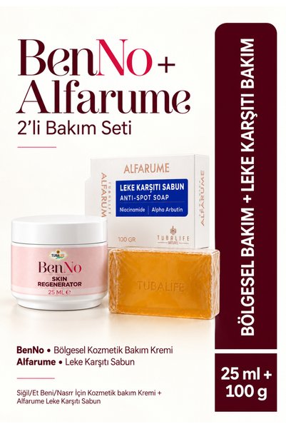 TUBALİFE BenNO Siğil/Et Beni/Nasır için Kozmetik Bakım Kremi + Alfarume Leke ...