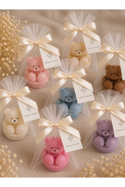 Gökçe Lumiere doğum günü, baby shower 20'li kişiye özel tasarım hediyelik