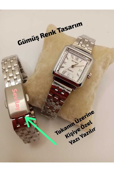 Brality SAAT TOKA ÜZERİNE KİŞİYE ÖZEL YAZI YAZILIR , Sade Şık Minimal Yuvarla...