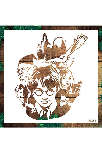 STENCİLTASARIM Stencil Tasarım Sl064 Harry Potter- Dekoratif Duvar, Fayans Ve...