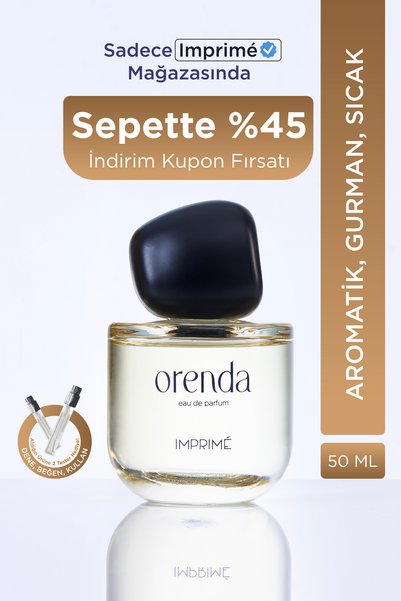 Imprime Orenda EDP Kadın Parfüm 50ml | Aromatik & Gurman | Vanilya, Kakao, Po...