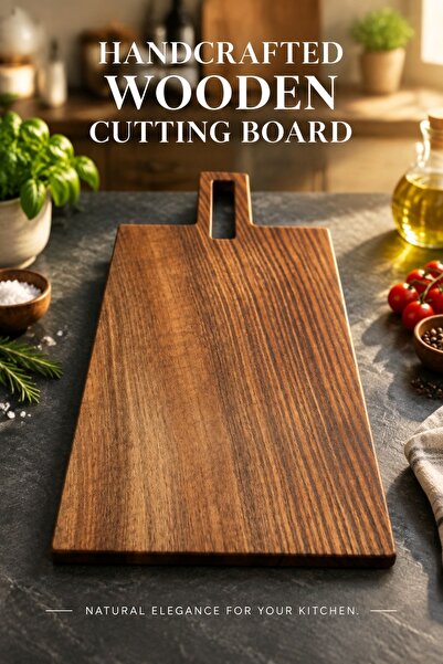 Natural Walnut Presentation-Cutting Board – Handmade – Free Name/Word Engraved with Laser