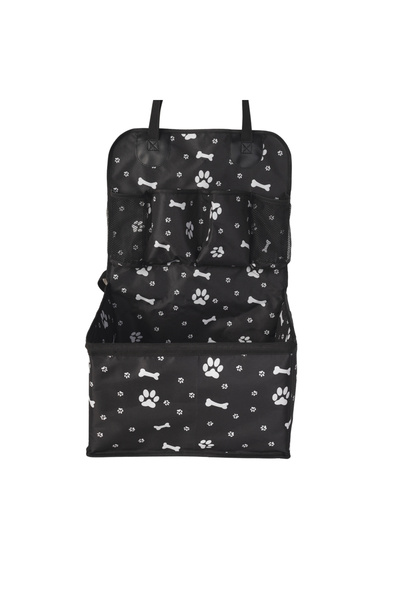 Choice black Dog Car Seat with Storage Pockets,Scratch Proof Durable Pet Boos...