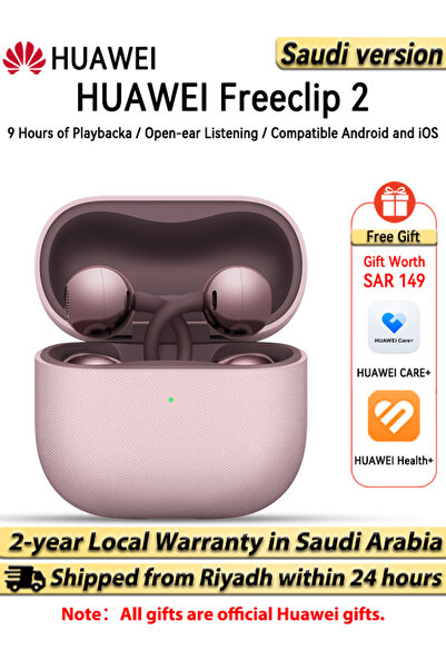 Huawei FreeClip 2 Wireless Earphones, Bluetooth Earbuds,38 Hours Long Battery...