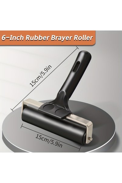 Choice 5.9inch 1pc 2.2"/ 3.9"/ 5.9"/7.6" Rubber Brayer Roller for Printmaking...
