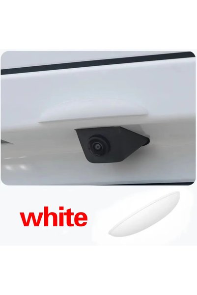 Choice WHITE Car Reverse Camera Silicone Rain Shade Cover Accessories