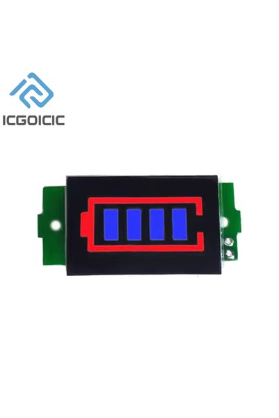 ICGOICIC BLUE 1S-8S 1S/2S/3S/4S 1-8S Single 3.7V Lithium Battery Capacity Ind...