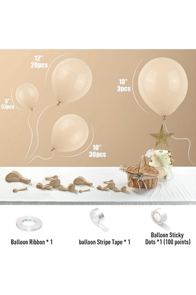 Choice أخرى BL40708-113Pcs 113Pcs White Sand Balloons Garland Arch Kit Sand W...