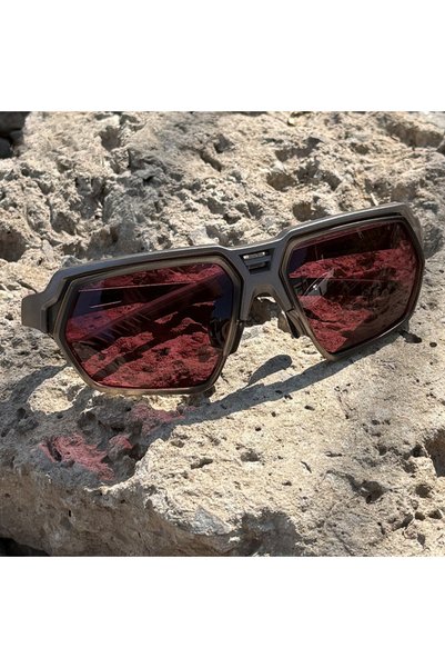choice2 Silver Red SEAMERGO Retro Polarized Cycling Sunglasses Man High-end 2...