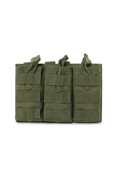 choice2 Green color Triple Mag Pouch Open Top 5.56mm Magazine Pouch Fit for M...