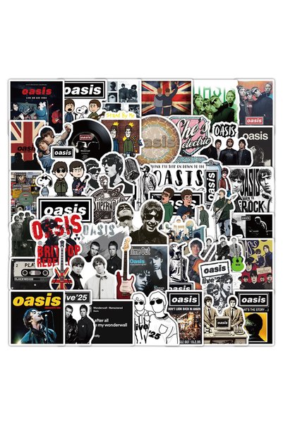 Choice 50PCS 50PCS Oasis Stickers Rock Graffiti Stickers DIY Diary Phone Case...