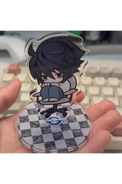 Choice One size A Anime Death Note L·Lawliet Cosplay Acrylic Stand Rotatable ...