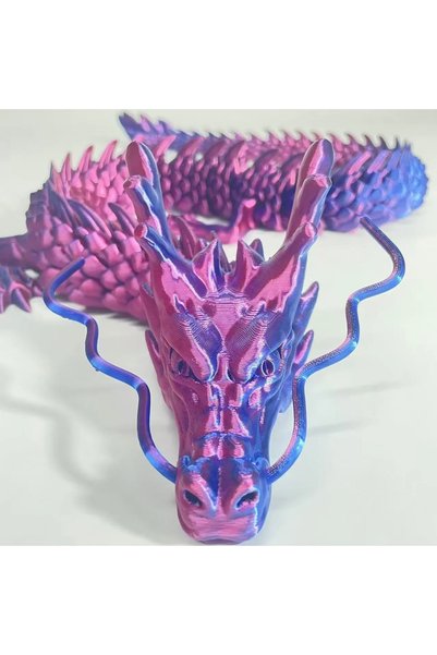 Choice4 Bandai 90cm purple 90cm 3D Printed Chinese Loong Figurine – Articulat...
