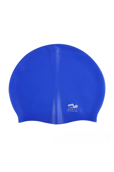 Choice One Size Blue Silicone Elastic Swimming Cap Waterproof Swim Hat for Me...