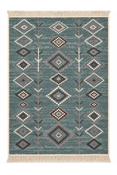Safir Kilim Safir Gold Kalite,Modern Özel Tasarım, Çift Taraflı Saçaklı Dokum...